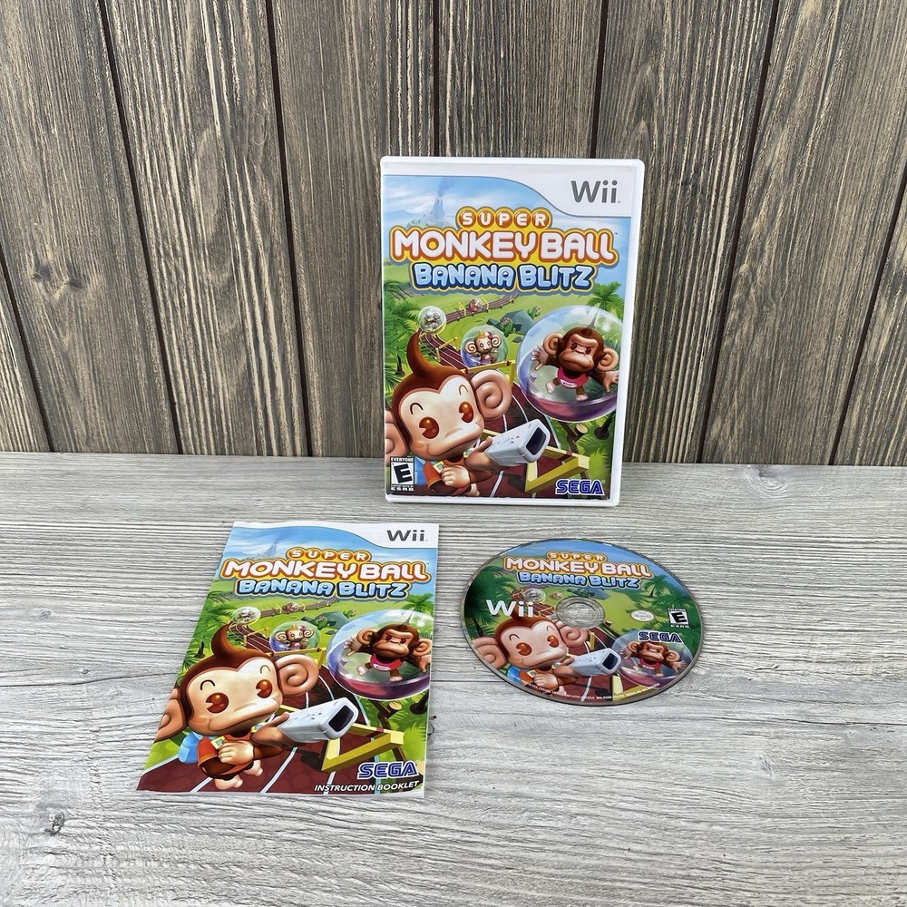 Super Monkey Ball: Banana Blitz - (Wii, 2006) Tested Working READ